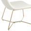 Crosby St. Drake Faux Leather Lounge Chair, Cream