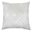 Tracey Boyd White Velvet Throw Pillow, 18"