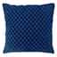 Providence Blue Diamond Velvet Throw Pillow, 18"