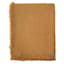 Brown Raw Edge Woven Throw Blanket, 50x60