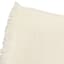 White Raw Edge Woven Throw Blanket, 50x60