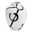 Crosby St. Black & White Artistic Ceramic Vase, 10"