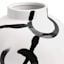 Crosby St. Black & White Artistic Ceramic Vase, 10"