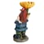 Gnome Holding Sunflower Outdoor Garden Statue, 19"