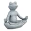 Yoga Frog Outdoor Garden Statue, 14"