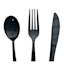 72-Piece Black Cutlery Set