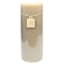 Honeybloom Tan Unscented Pillar Candle, 4x11