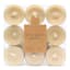 Honeybloom 9-Pack Unscented Tealight Candles, Tan