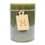 Honeybloom Green Unscented Pillar Candle, 3x4