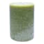 Honeybloom Green Unscented Pillar Candle, 3x4
