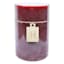 Honeybloom Red Unscented Pillar Candle, 4x6