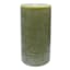 Honeybloom Green Unscented Pillar Candle, 4x8