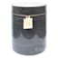 Honeybloom Black Unscented Pillar Candle, 6x8