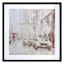 Glass Framed City Print Wall Art, 20"