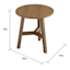 Honeybloom Sierra Accent Table, Rustic Natural