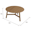 Honeybloom Sierra Coffee Table, Rustic Natural