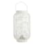 Found & Fable White Faux Wicker Barrel LED Outdoor Lantern, Large