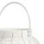 Found & Fable White Faux Wicker Barrel LED Outdoor Lantern, Large