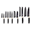 Farberware 12-Piece Black with Brass Kitchen Knife Set