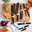 Farberware 12-Piece Black with Brass Kitchen Knife Set