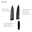 Farberware 12-Piece Black with Brass Kitchen Knife Set