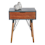 1-Drawer Wood & Metal Table