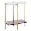 Crosby St. Wren Square Marble Top End Table