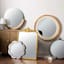 Honeybloom Round Artisanal Wall Mirror, 32"