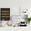 Black & White Wood Decorative Box, 6x3