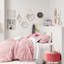 Pink Metal Round Clock, 8x7
