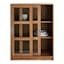 Honeybloom Fullerton 3-Shelf Sliding Door Cabinet