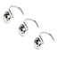 12-Piece Chrome Disco S-Shaped Shower Curtain Hooks