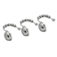 12-Pack Peter Chrome S-Shaped Shower Curtain Hooks