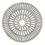 Tracey Boyd Black Bamboo Round Wall Basket, Medium