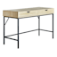 Honeybloom Burnaby Wood & Metal Desk, Natural Wood Finish