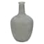 Ty Pennington Grey Sanded Glass Bottle Vase, 10"