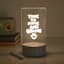Clear Message Board Light with Marker