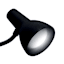Black LED Clip-On Task Lamp, 5"