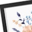 Glass Framed Floral Print Wall Art, 10"