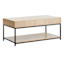 Honeybloom Burnaby Wood & Metal Coffee Table, Brown
