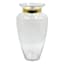 Providence Glass Vase with Mercury Neck, 14"