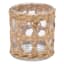 Ty Pennington Clear Glass Candle Holder in Wicker Sleeve, 3x4