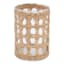 Ty Pennington Clear Glass Candle Holder in Wicker Sleeve, 4x6