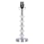Chrome Crystal Accent Small Lamp Base, 15"