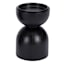 Tracey Boyd Black Wood Pillar Candle Holder, 6"