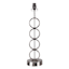 Silver Metal Stack Orb USB Large Table Lamp Base, 23"