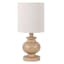 Neutral Mini Table Lamp with Cream Shade, 13"