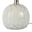 Light Blue Ceramic Mini Table Lamp with Shade, 13"