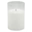 Honeybloom Clear Glass LED Pillar Candle with Timer, 3x5