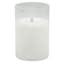 Honeybloom Clear Glass LED Pillar Candle with Timer, 4x6